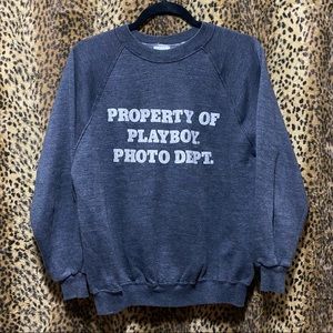 Vintage 1970’s Property of PLAYBOY Photo Dept. Sweatshirt